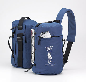 LOVE GOLF DUFFLE WITH SHOULDER STRAP
